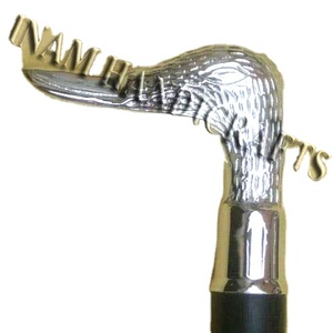 Bastón de Madera Hecho a Mano con Empuñadura de Cabeza de Pato de Latón de Diseño y Acabado de Madera Dura de Primera Calidad |   Andador Clásico Vintage para Movilidad - Product Image 1
