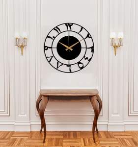 Modern Faith Iron Islamic <b>Wall</b> <b>Clock</b> Stylish Decorative Design <b>For</b> Interior <b>Wall</b> Enhancement - Product Image 3