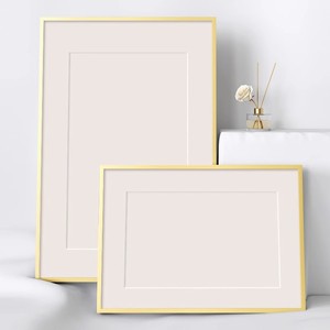 Cadre mural élégant en alliage d'<span class=keywords><strong>aluminium</strong></span> à bordure étroite, léger, en métal, pour photos, impressions et peintures - Product Image 3