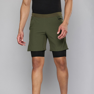 Pantalones cortos para correr 2 en 1 de secado rápido para hombre, pantalones cortos deportivos transpirables con cintura elástica - Product Image 5