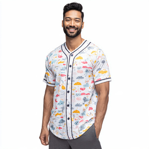 Camisetas de Béisbol Sublimadas de Alta Calidad, Manga Corta, Ropa Deportiva Elástica para Hombre, Uniformes de Equipo Personalizados Resistentes a la Decoloración - Product Image 5