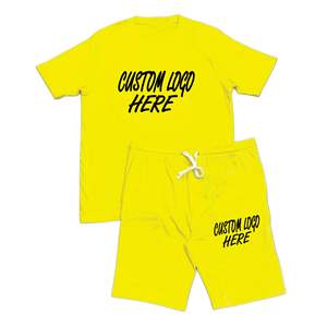 Ensemble de shorts pour hommes de haute qualité Fyp 100% coton, streetwear, ensembles de shorts pour hommes, tenues en 2 pièces, ensembles de survêtements décontractés d'été - Product Image 1