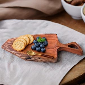 High Quality Acacia Wood Edge Serving <b>Tray</b> for Food Steak Pasta <b>Snacks</b> Rustic Serving <b>Tray</b> Wholesale Kitchenware Dishware - Product Image 4