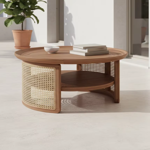 Mesa de Centro Kalista, Muebles de Teca Indonesia de Primera Calidad para Venta al por Mayor Internacional y Distribución de Exportación - Product Image 1