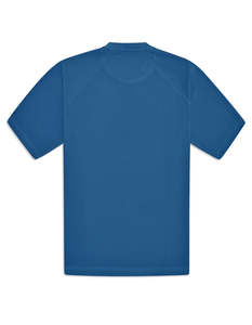 Camiseta de Punto Personalizada para Hombre, Azul, Manga Corta, Corte Regular, Cuello Redondo, Transpirable, Estilo Casual - Product Image 2