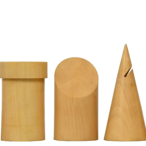 Juego de ajedrez geométrico minimalista con piezas de ébano y madera de boj, Rey de 3.4 pulgadas, diseño sin costuras al mejor precio - Product Image 1