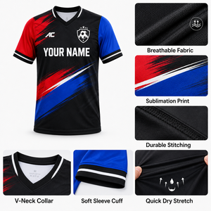เสื้อฟุตบอลเด็กแบบสั่งทำพิเศษ พร้อมชื่อและหมายเลข  ผู้ผลิตชุดทีม OEM ขายส่ง - Product Image 3
