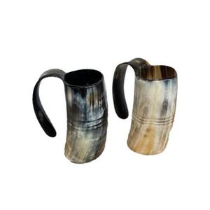 Mug à boire en corne de style médiéval Viking pour vin et bière, mugs à boire uniques, parfaits pour les fêtes, les mariages et autres événements. 2026 - Product Image 2