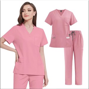 Uniformes Médicos para Enfermeras y Dentistas, Cuello con Cierre, Unisex, 94% Poliéster, 6% Elastano, Personalizados, OEM, Venta al Por Mayor - Product Image 1
