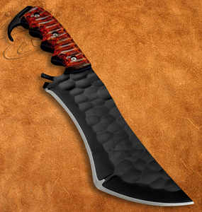 Cuchillo de Supervivencia Táctico de Acero D2 Hecho a Mano, de Grado Industrial, con Mango de Madera de Sequoia, OEM ODM - Product Image 2