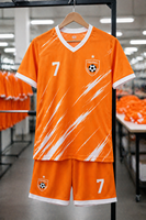 Uniforme de Fútbol Personalizado de Alta Calidad para Clubes y Escuelas, Conjunto de Camiseta de Fútbol Resistente con Diseño Sublimado, Manga Corta, para Entrenamiento, 100%