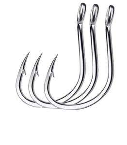 ตะขอเหล็กกล้าคาร์บอนสูงสำหรับตกปลาน้ำจืดปลาเทราท์ใช้ปรับแต่งขนาดและสีได้ - Product Image 2