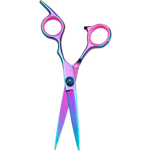 Premium Quality Hair Cutting Barber <b>Scissors</b> 5.5" Adjustable Finger Rest and Screw Metal Steel Salon <b>Scissors</b> With Paper Coated - Product Image 4