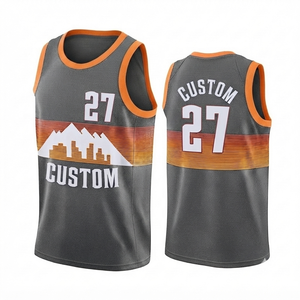 Custom Men's Basketball Jersey Personalized Design <b>Charcoal</b> Grey Team Numbers Front Quick Dry Breathable Mesh 100% Sports Jersey - Product Image 1