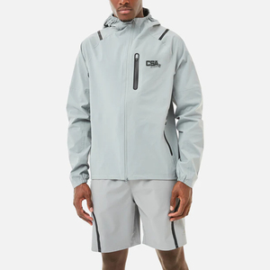 Lightweight Windbreaker <b>Short</b> Set For Men Breathable Quick Dry Summer Running Training Two Piece Athletic Outfit - Product Image 1