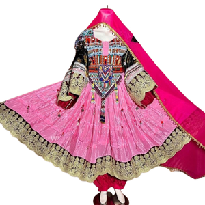 Robes de danse du ventre afghanes brodées en dentelle vintage, design personnalisé, style gypsy tribal indien Banjara, pour mariage – Vente chaude - Product Image 1