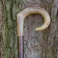 Manche en corne de buffle naturelle, taille personnalisée, manche en corne de buffle naturelle de qualité supérieure, couleur naturelle, manche en corne de vache
