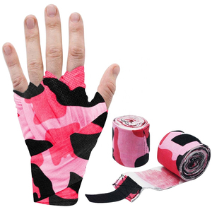Bandages de boxe semi-élastiques personnalisés pour hommes et femmes, 3m, 4m, 5m, bandages de boxe, bandages de sport, bandages de kickboxing - Product Image 1
