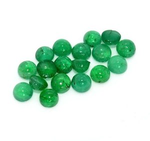 Émeraude naturelle cabochon 20 carats, pierres brutes non traitées, certifiées par un tiers, du Rajasthan, pour la fabrication de bijoux, fournisseur en gros - Product Image 2