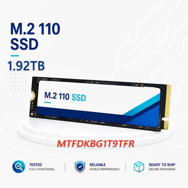 Used Desktop Server 7450 PRO 1.92TB M.2x110 PCIe 4.0 NVMe Enterprise SSD Drive MTFDKBG1T9TFR 2TB Hard Drive