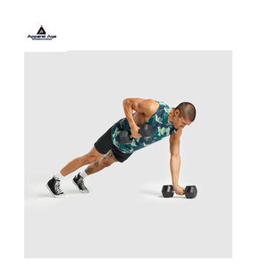 Lightweight Breathable Knitted Quick Dry Men's <b>Running</b> <b>Singlet</b> Casual Gym Wear with Embroidery OEM Customizable - Product Image 5