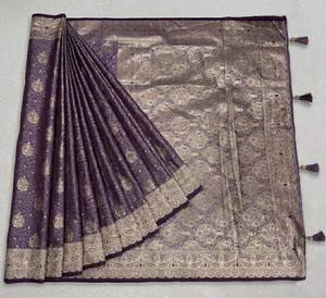 regal <b>satin</b> <b>saree</b> sophisticated ethnic <b>saree</b> modern traditional <b>saree</b> rich <b>satin</b> fabric <b>saree</b> graceful <b>satin</b> <b>saree</b> look - Product Image 3