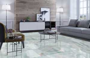 Carreaux de sol vitrifiés brillants de grande taille, série Panton, 600x1200 mm, carreaux en porcelaine de couleur design pour projets modernes - Product Image 4