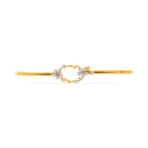 Pulsera Ajustable Floral en Oro Rosa con Dije de Flor de Cristal |   Joyería Elegante de Moda para Mujer |   Delicada Pulsera para Uso Diario - Product Image 1