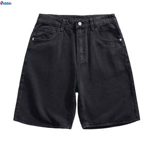 Jean en denim personnalisé pour homme, respirant, avec fermeture éclair, coupe ample, 100 % coton, pantalon droit, style skate, idéal pour l'été - Product Image 3