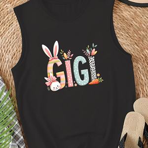 GIGI en letras grandes juguetonas Chaleco casual para mujer - Product Image 1