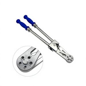 Coupe-tiges orthopédiques manuel de qualité supérieure en acier inoxydable, instrument chirurgical de coupe osseuse avec poignées bleues par Dentavex - Product Image 4