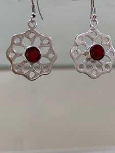 Pendientes Rojos de Calidad AAA, Diseño Exclusivo, Precio de Oferta, Joyería al por Mayor para Bodas y Fiestas, Artesanía con Piedras Preciosas, Precio de Oferta al por Mayor - Product Image 1