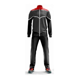 Survêtement unisexe d'hiver imprimé par sublimation personnalisé, haute qualité, 100% polyester, veste et pantalon écologiques, vêtements de sport en gros - Product Image 2