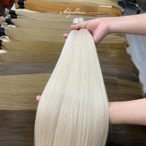 Extensions de cheveux humains bruts afro crépus 100 % vierges vietnamiens de qualité supérieure, alignés sur les cuticules, en vrac, avec clips et bandes adhésives, fournisseur d'usine en gros - Product Image 1