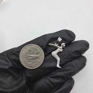 <b>Ice</b> <b>Skating</b> Girl Cartoon Moissanite Pendant For Unisex 925 Sterling Silver Unique Hip Hop Style Fine Jewelry Pendants & Charms - Product Image 5