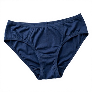 Braguitas de cintura media de color liso, 100% algodón, sin costuras, estilo básico, ropa interior femenina. - Product Image 5