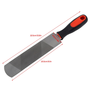 Raspador de pezuñas de 8 pulgadas de acero al carbono, lima ergonómica para herraduras, herramienta de recorte de herraduras con mango flexible para caballos - Product Image 2