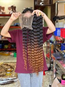 วิกผมดิบแบบชาวพม่าผมบริสุทธิ์แบบไม่ผ่านกระบวนการผมต่อแบบมนุษย์มีหนังกำพร้าในเวียดนาม - Product Image 2