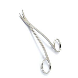 Ciseaux chirurgicaux dentaires professionnels La Grange courbés pour l'insertion de sutures et la coupe de tissus, en acier inoxydable - Product Image 2