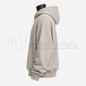 Sudadera con Capucha Oversize Personalizada de Algodón Grueso y Felpa, Estilo Pullover con Hombros Caídos, Ropa Urbana OEM ODM - Product Image 5