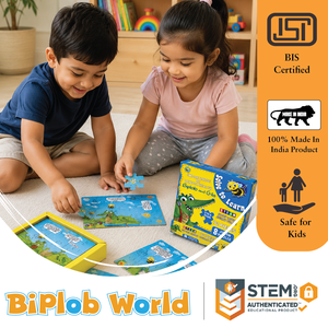 Biplob & Dudi Juego de Rompecabezas Educativos 8 en 1, Colección de Rompecabezas de 72 Piezas con Esquinas Onduladas para Resolver y Aprender - Product Image 4