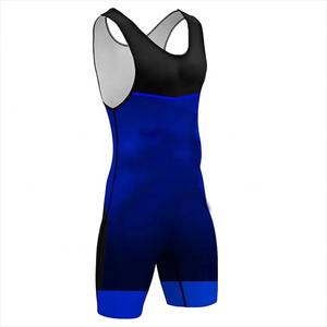 Unisex Adult Wrestling Singlet Boxing Training <b>Suit</b> Customized Front Color Logo 100% Polyester Lightweight Quick Dry Breathable - Product Image 4