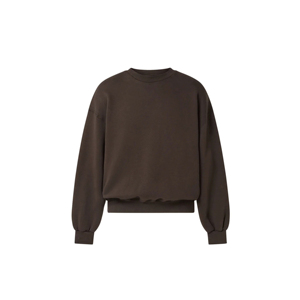 เสื้อสเวตเชิ้ตคอกลมโอเวอร์ไซส์ผ้าเจอร์ซีย์คอตตอน 100% หนานุ่ม สำหรับผู้ชาย รับผลิตแบบ OEM ขายส่ง พร้อมสกรีนโลโก้ตามสั่ง - Product Image 1