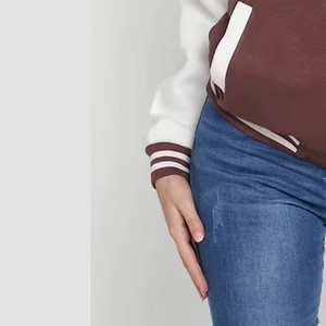 Custom Ladies Embroidered Varsity Jacket Genuine Leather Sleeves College Style OEM ODM Sample Service Available Now - Product Image 3