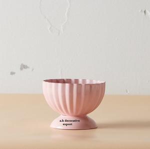 Modern Fluted Urn <b>Vase</b> Elegant Low-Profile Pedestal Planter Wedding Decorative Shabby Chic Floral Bowl for Peonies <b>Roses</b> - Product Image 6