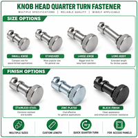 Knob Head Quarter Turn Stud Knurled Quick Release Panel Fastener Custom OEM Quick Access Fastener
