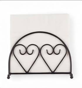 Porta Servilletas de Metal Negro de Calidad Premium con Diseño de Corazón, Ideal para Almacenamiento Elegante de Papel Tisú y Decoración del Hogar - Product Image 6
