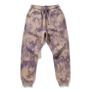 Pantalones deportivos de algodón con lavado ácido para hombre, para uso casual, gimnasio, deportes y actividades al aire libre. - Product Image 1