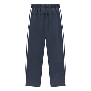 Pantalon de survêtement unisexe à taille élastique et cordon de serrage, coupe droite ample, style streetwear, logo personnalisé, fournisseur OEM ODM - Product Image 6