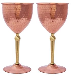 Verre élégant et personnalisé avec finition cuivrée et impression autocollante, idéal pour servir différents types de boissons et pour le bien-être. - Product Image 2